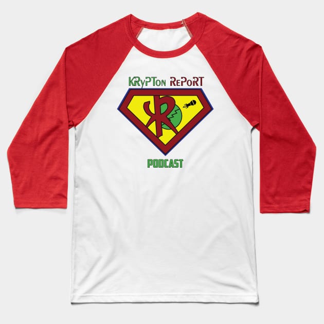 Clear Logo Baseball T-Shirt by Krypton Report Podcast 